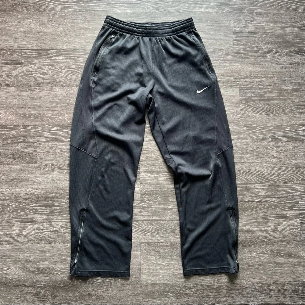 VTG Nike Men's Black Ankle-Zip Joggers